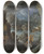 Triptych art skateboard deck of Joos De Momper Shipwreck Of The Greek Fleet On The Voyage Home From Troy_2 by Joos de Momper (1564-1634)