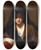 Triptych art skateboard deck of Jeanbaptiste Santerre Veiled Woman by Jean-Baptiste Santerre (1658-1717)