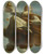 Triptych art skateboard deck of Gerard De Lairesse Plutus Allegorische Voorstelling Van De Verzorging Van Leprozen En Onnozelen by Gerard de Lairesse (1641-1711)