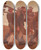 Triptych art skateboard deck of Albin Egger Lienz Der Totentanz Von Anno Neun by Albin Egger Lienz (1868-1926)