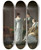 Triptych art skateboard deck of Louis Moritz The Music Lesson by Louis Moritz (1773-1850)