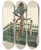 Triptych art skateboard deck of Yolande Delasser Adam And Eve by Yolande Delasser (1935)