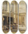 Triptych art skateboard deck of Gustav Schnleber Obstbude In Venedig by Gustav Schonleber (1851-1917)