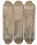 Triptych art skateboard deck of Henri Guilmard Ruins Of The Saintcloud Church At The Siege Of Paris by Henri Guilmard (1849)