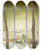 Triptych art skateboard deck of Valerius De Saedeleer Winter Landscape_1 by Valerius De Saedeleer (1867-1941)