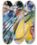 Triptych art skateboard deck of Wassily Kandinsky Improvisation 26 Rowing by Wassily Kandinsky (1866-1944)