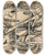 Triptych art skateboard deck of Rudolf Bauer Untitled Abstractforms_2 by Rudolf Bauer (1889-1953)