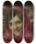 Triptych art skateboard deck of Gaetano Bellei Three Children by Gaetano Bellei (1857-1922)