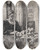 Triptych art skateboard deck of Fritz Syberg Min Hustru Fru Anna Syberg Binder Krans_1 by Fritz Syberg (1862-1939)