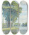 Triptych art skateboard deck of Paul Baum Bume Am Kanal Trees By A Canal by Paul Baum (1859-1932)