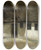 Triptych art skateboard deck of Vilhelm Hammershi Hjrnet Af En Bondegrd Corner Of A Farm by Vilhelm Hammershoi (1864-1916)