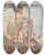 Triptych art skateboard deck of Christian Landenberger Badender Knabe Dingelsdorf by Christian Landenberger (1862-1927)