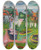 Triptych art skateboard deck of Edvard Munch Klestrk Isgrdstrand Clothes On A Line In Sgrdstrand by Edvard Munch (1863-1944)