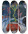 Triptych art skateboard deck of Franz Marc A Bison In Winter The Red Bison by Franz Marc (1880-1916)