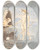 Triptych art skateboard deck of Niels Skovgaard Oedipus And The Sphinx by Niels Skovgaard (1858-1938)