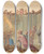 Triptych art skateboard deck of Rienk Keyert Koning Salomo In Gebed Tot God Kon I Vs 8 by Rienk Keyert (1709-1775)