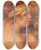 Triptych art skateboard deck of Pierreauguste Renoir Andre Au Turban Jaune Fragment by Pierre-Auguste Renoir (1841-1919)