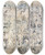 Triptych art skateboard deck of Charleslucien Landre A Leau A Leau by Charles-Lucien Landre (1862-1934)