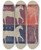 Triptych art skateboard deck of Ruth M Barnes Coverlet Detail Farmers Fancy_1 by Ruth M Barnes