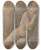 Triptych art skateboard deck of Charles Mertens Figure Study_6 by Charles Mertens (1865-1919)