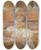 Triptych art skateboard deck of Douard Vuillard Portrait De Stphane Desmarais by douard Vuillard (1868-1940)
