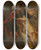 Triptych art skateboard deck of Thomas Willeboirts Bosschaert Venus Arming A Warrior Possibly Johan Maurits Count Of Nassausiegen At The Forge Of Vulcan by Thomas Willeboirts Bosschaert (1614-1654)