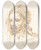 Triptych art skateboard deck of Pedro Duque Y Cornejo Head Of Christ by Pedro Duque Y Cornejo (1677-1757)