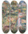 Triptych art skateboard deck of Pierreauguste Renoir Paysage Avec Femme En Bleu Et Zaza Cagnes by Pierre-Auguste Renoir (1841-1919)