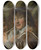 Triptych art skateboard deck of Frans Hals The Smoker by Frans Hals (1581-1666)