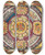 Triptych art skateboard deck of Adolf Wlfli In Fnf Variattiohnen Meine Wenigkeit Den Affrikareisenden Skt Adolf Ii Wlfli by Adolf Wolfli (1864-1930)