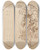 Triptych art skateboard deck of Prosper Lafaye Projet De Dcor Pour Un Vitrail Civil Motif Hraldique_1 by Prosper Lafaye (1806-1883)