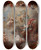 Triptych art skateboard deck of Paul Troger Offenbarung Des Messias Aus Der Jungfrau by Paul Troger (1698-1762)