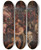 Triptych art skateboard deck of Giorgio Vasari Triumph After The Victory On Pisa by Giorgio Vasari (1511-1574)