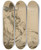 Triptych art skateboard deck of William Orpen Private Green Sketch For Soldiers At The Front Resting by William Orpen (1878-1931)