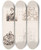 Triptych art skateboard deck of Nicaise De Keyser Archimedes And Three Portraits by Nicaise De Keyser (1813-1887)