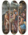 Triptych art skateboard deck of Giuseppe Porta Joseph And His Brothers by Giuseppe Porta (1520-1575)