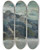 Triptych art skateboard deck of Richard Gerstl Lake Traun With Mountain Sleeping Greek Woman by Richard Gerstl (1883-1908)