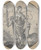 Triptych art skateboard deck of Hans Ulrich Franck An Allegory Of Chastity by Hans Ulrich Franck (1595-1675)