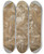 Triptych art skateboard deck of Sebastiano Conca Venus At The Forge Of Vulcan by Sebastiano Conca (1676-1764)