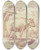 Triptych art skateboard deck of Johann Melchior Roos Cattle Drinking by Johann Melchior Roos (1663-1731)
