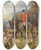Triptych art skateboard deck of John Charlton Mr And Mrs Lewis Priestman On Hunters With The Braes Of Derwent Hunt In A Landscape by John Charlton (1849-1917)