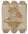 Triptych art skateboard deck of John George Sowerby Vignette Of Fan And Vase On A Shelf by John George Sowerby (1849-1914)