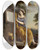 Triptych art skateboard deck of Laurent De La Hyre Allegory Of Scientific Experiment Or Allegorical Figure Of Geometry by Laurent de la Hyre (1606-1656)