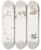 Triptych art skateboard deck of Flix Bracquemond Le Combat by Felix Bracquemond (1833-1914)