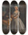 Triptych art skateboard deck of Bartholomew Dandridge A Young Girl With A Dog And A Page by Bartholomew Dandridge (1691-1754)