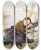 Triptych art skateboard deck of Uro Predi An Orphan On His Mothers Grave by Uros Predic (1857-1953)