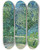 Triptych art skateboard deck of Richard Gerstl Lakeside Road Near Gmunden by Richard Gerstl (1883-1908)