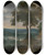 Triptych art skateboard deck of Jacques Fouquier Panoramic View Of Avignon by Jacques Fouquier (1590-1655)