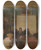 Triptych art skateboard deck of Julius Paulsen A Party In The Artists Home by Julius Paulsen (1860-1940)