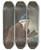 Triptych art skateboard deck of Hendrik Jan Van Amerom Lezende Man by Hendrik Jan Van Amerom (1776-1833)
